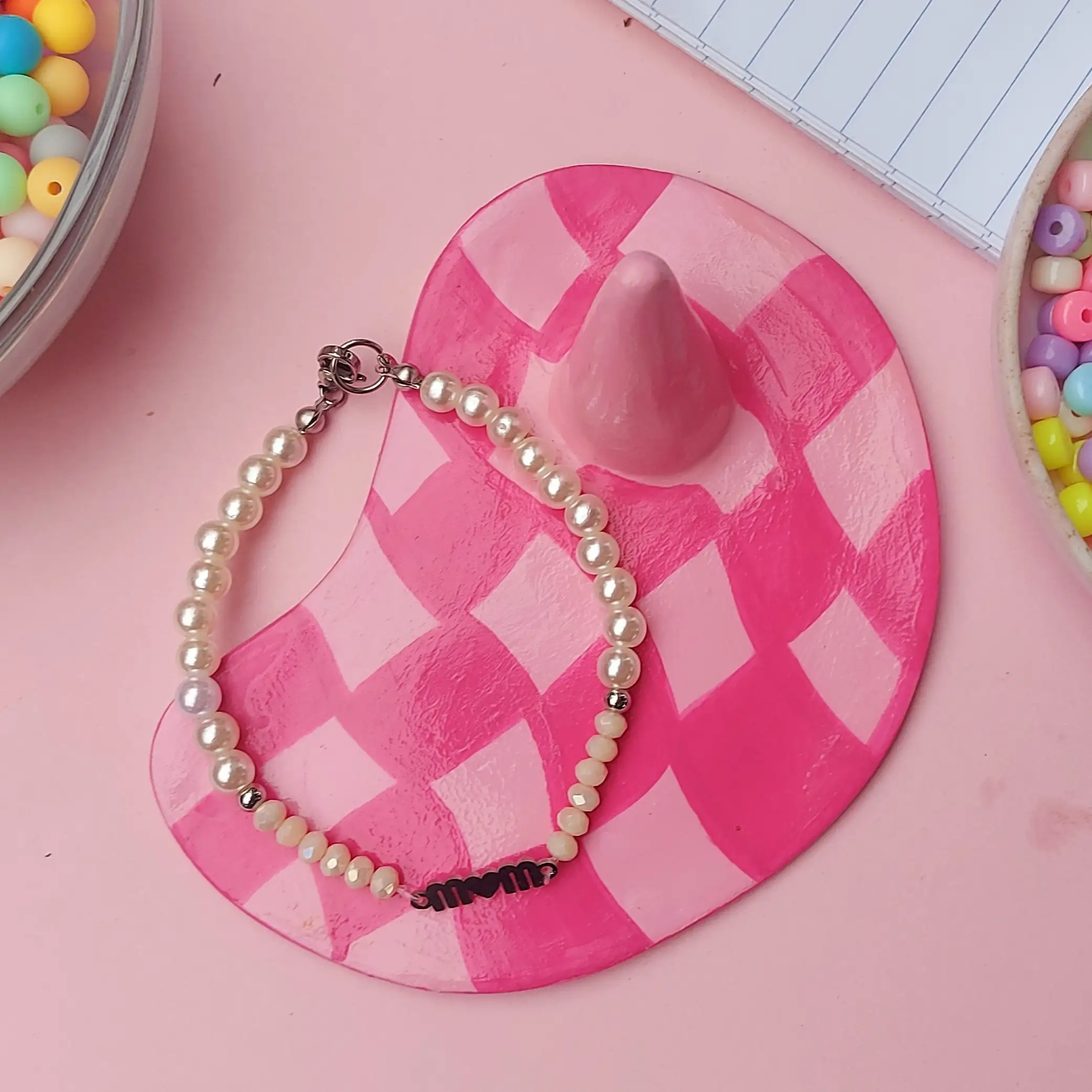 Pulsera con dije M♡M