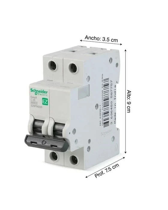 Interruptor 2x20A Termomagnético Easy 9 MCB 2x20A Schneider Electric Original 2