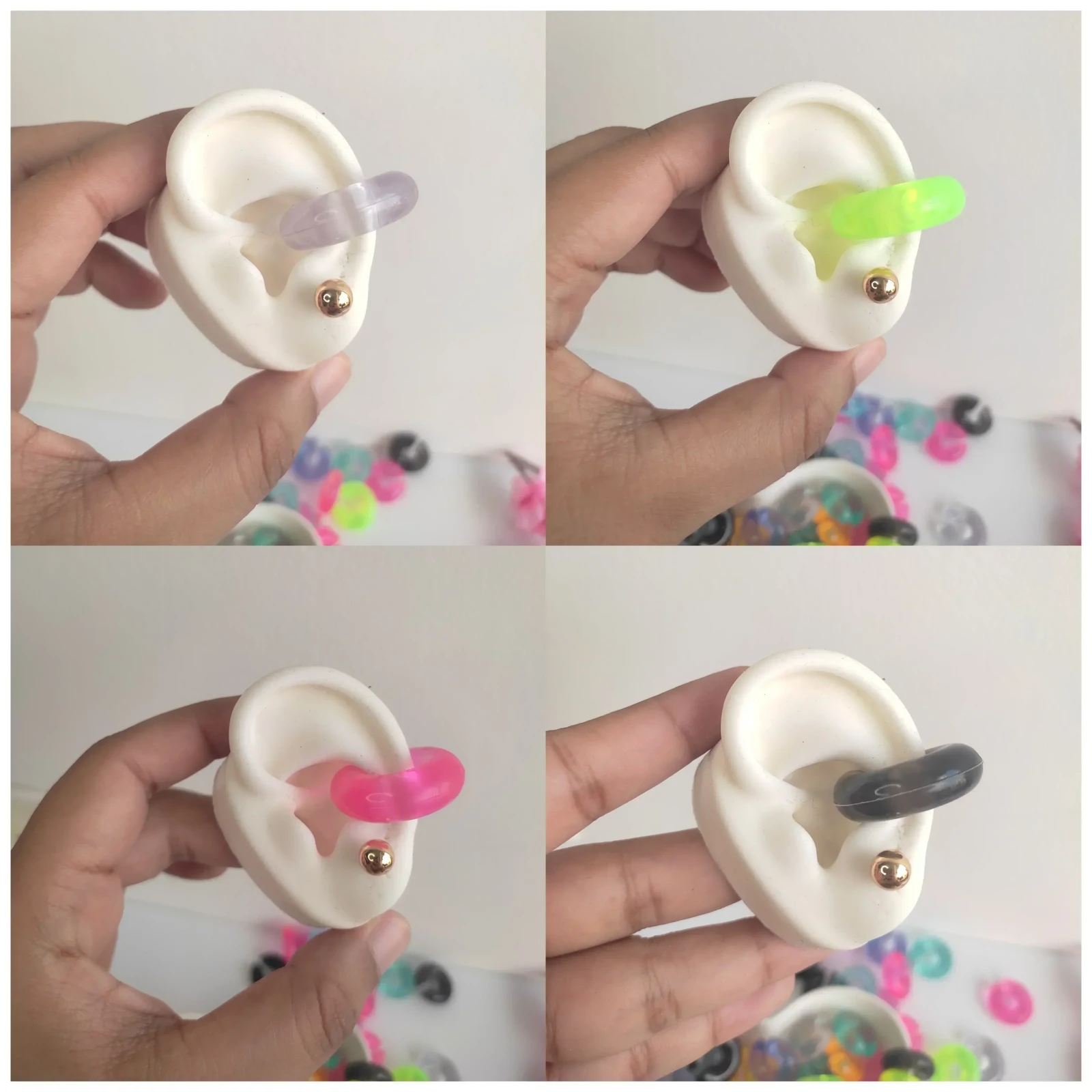 EARCUFF CHUNKY TRANSLÚCIDOS 2