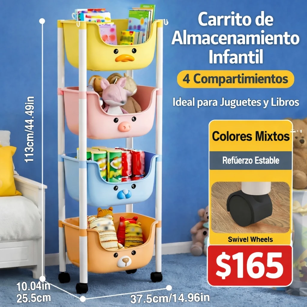 ORGANIZADOR DE JUEGUETES 4 NIVELES 