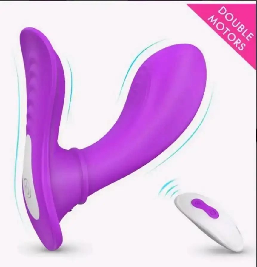 Vibrador con estimulador de clitoris 