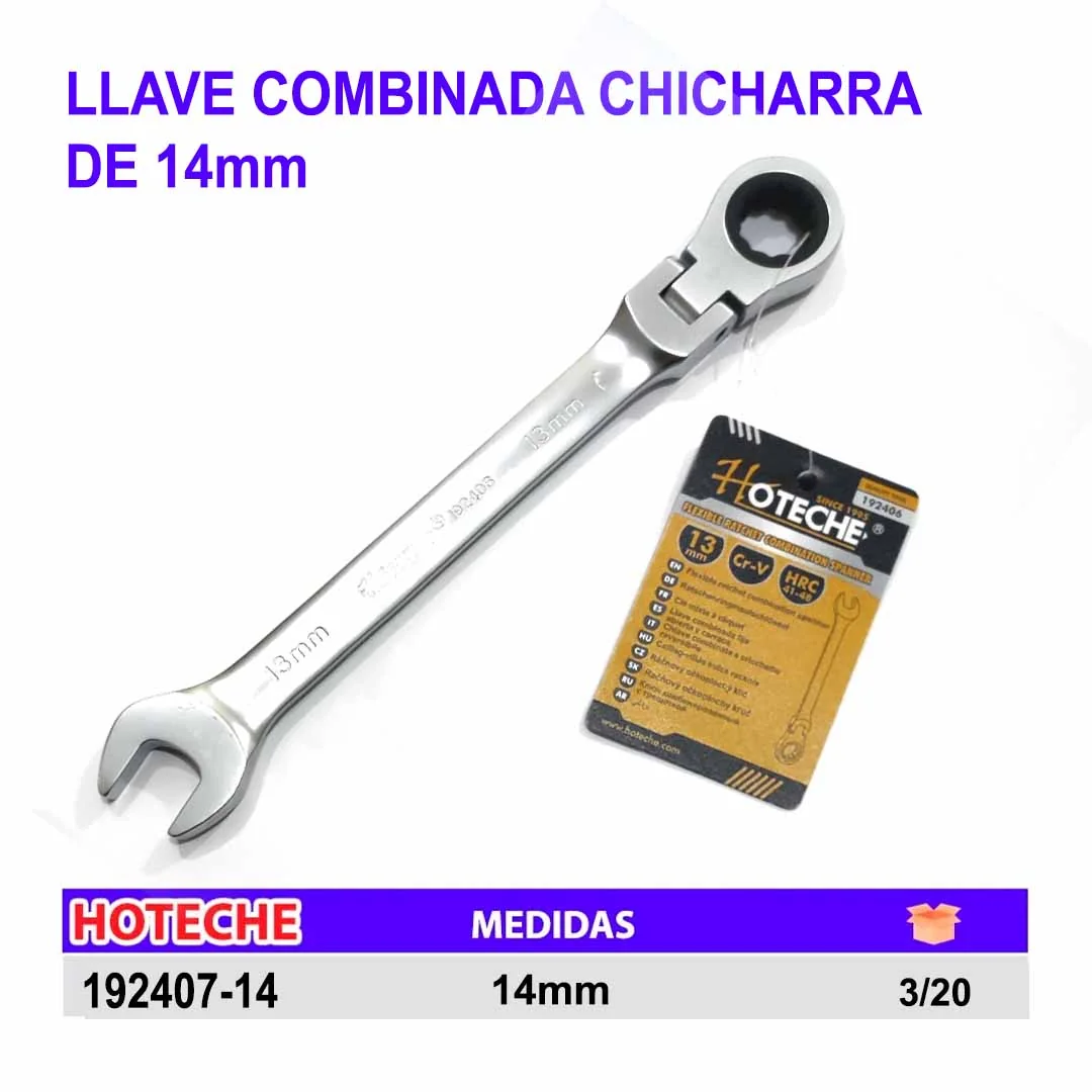 LLAVE COMBINADA CHICHARRA HTCH MOVIL 14mm