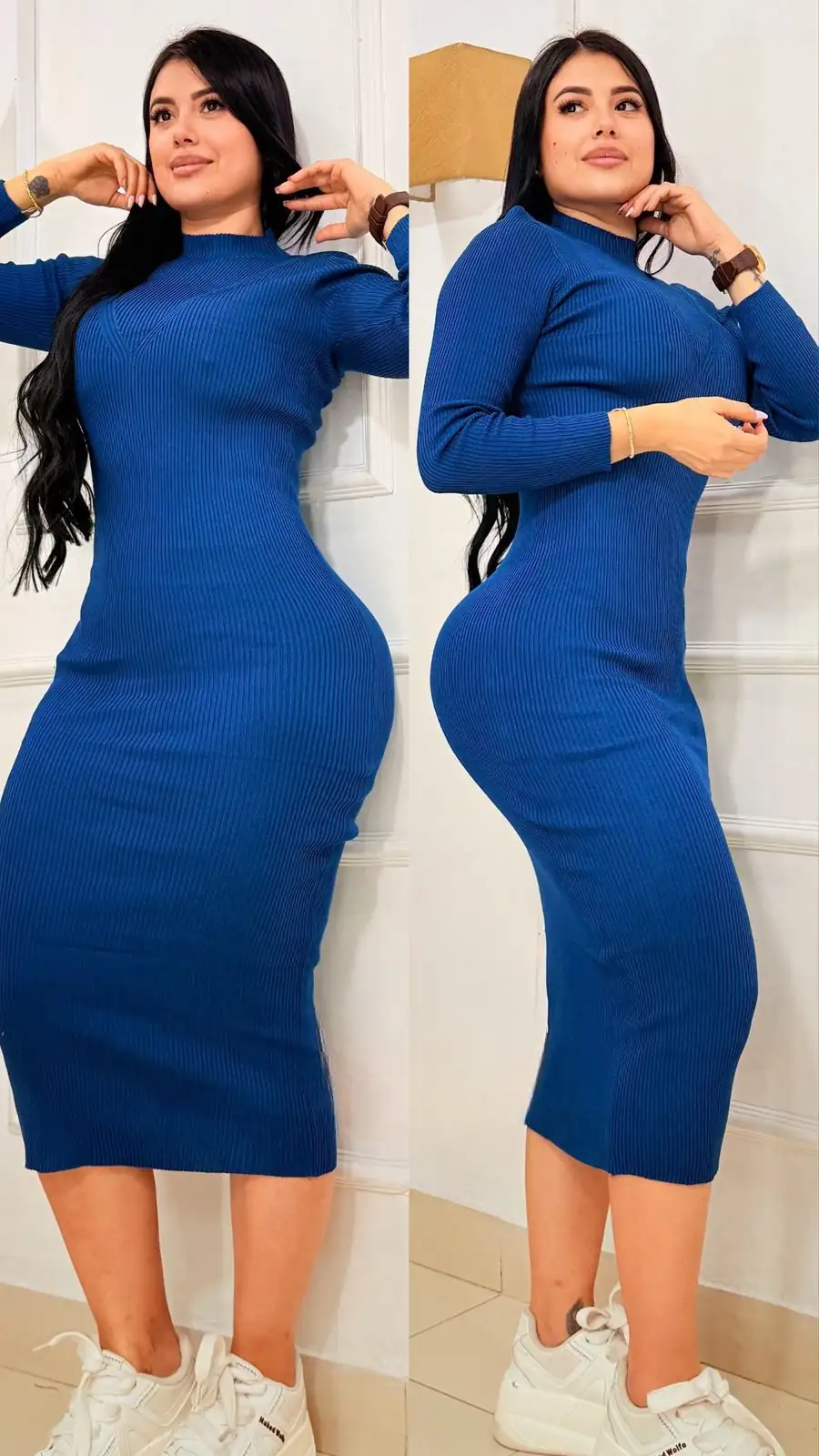 🥰Hermoso Vestido manga larga 😍 👗