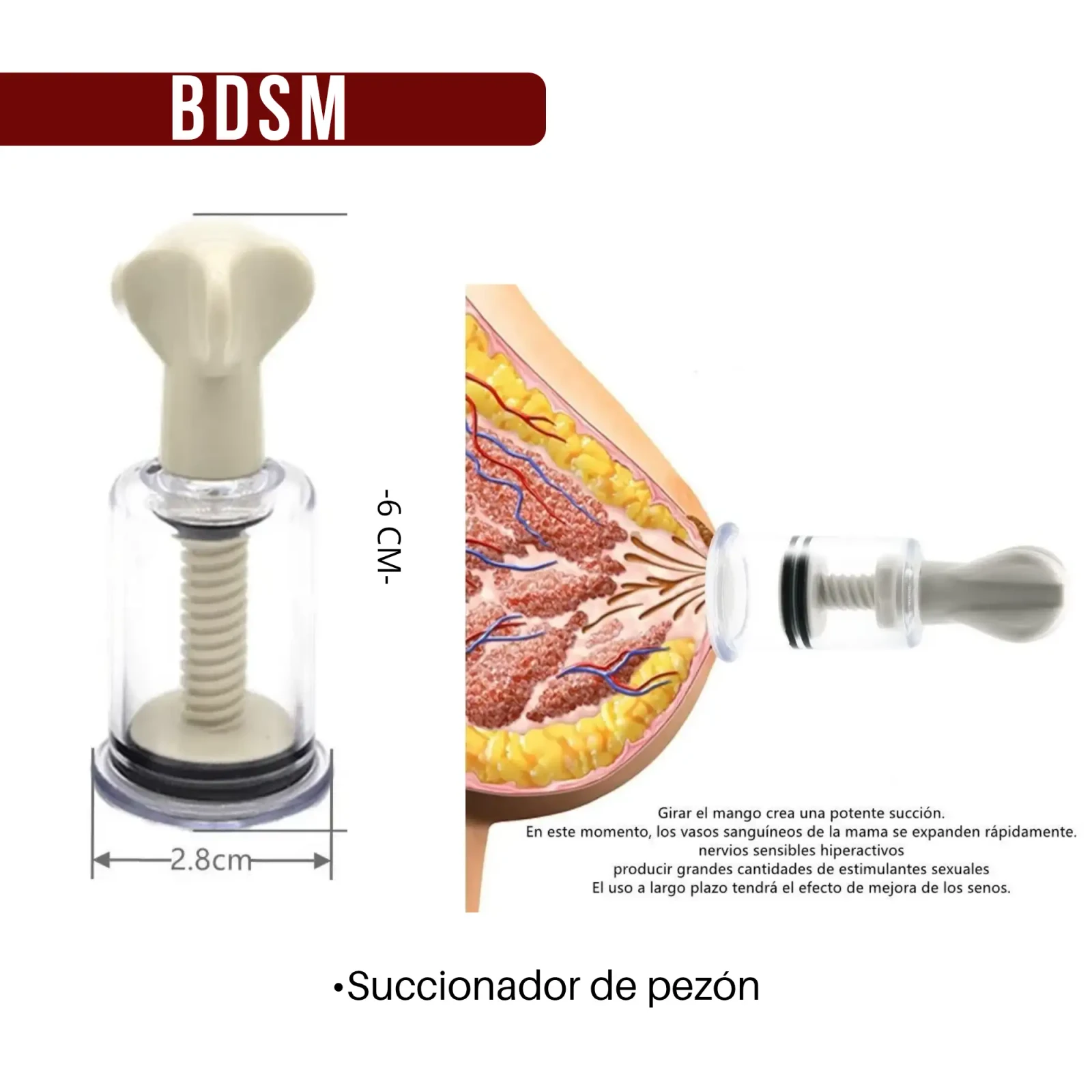 Succionador de pezón 