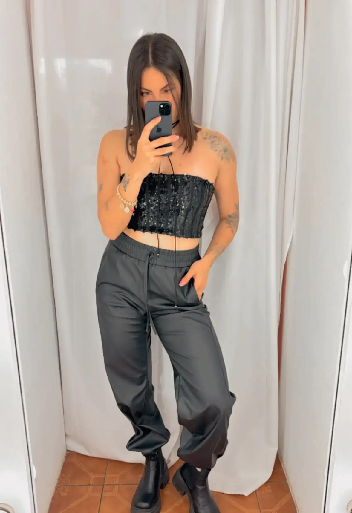 Jogger eco cuero