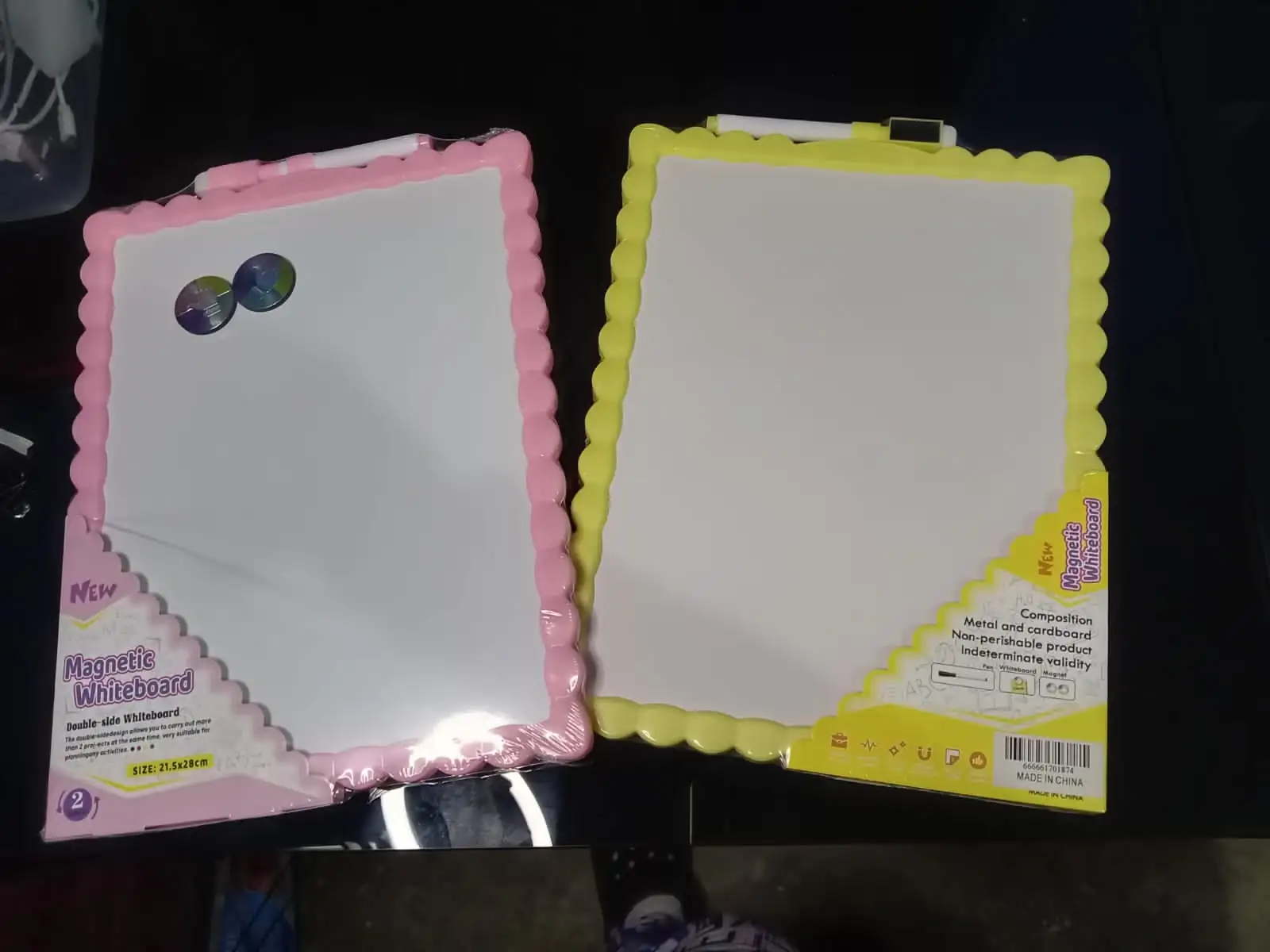 Pizarra doble cara magnética  4