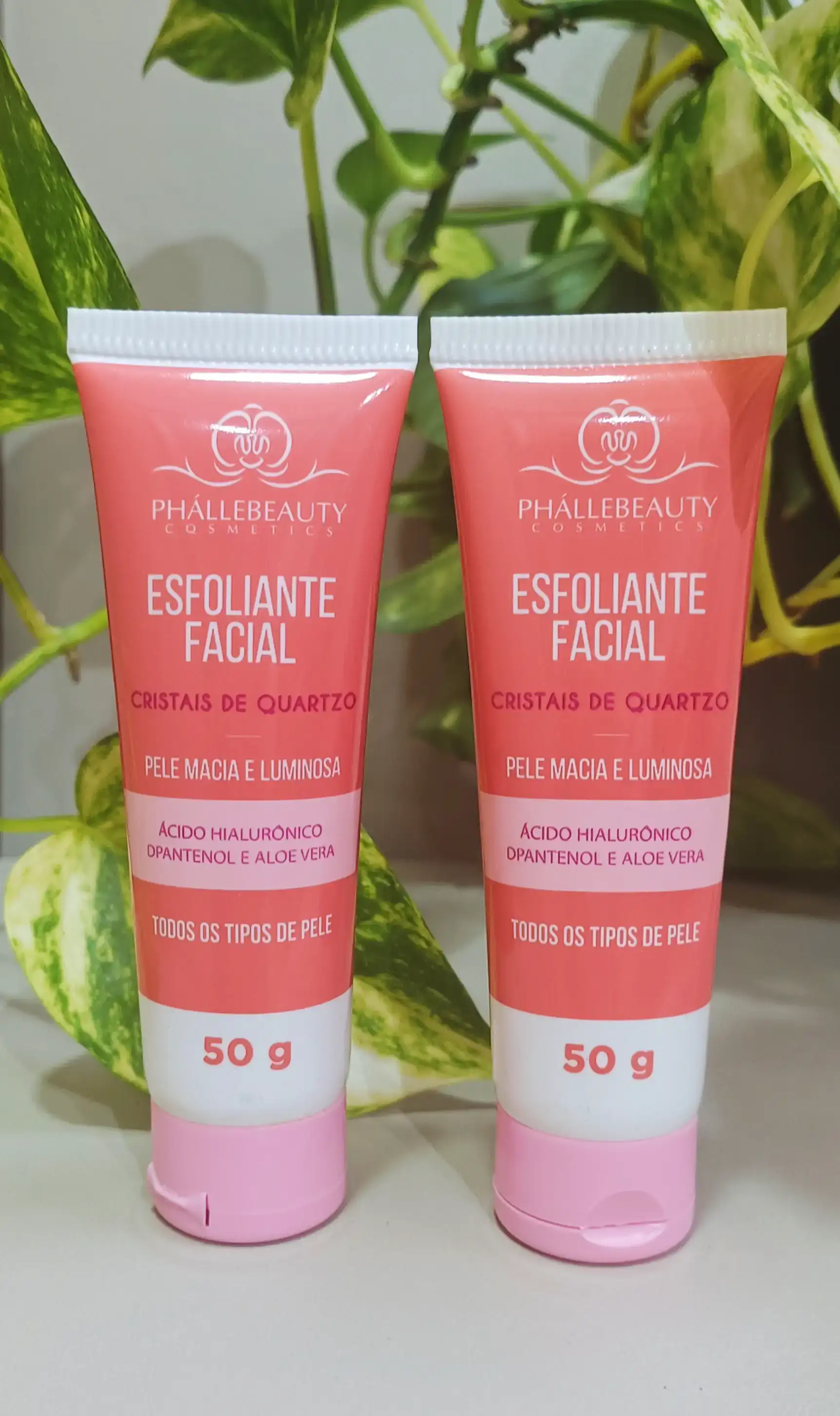 Esfoliante facial Cristais de quartzo 