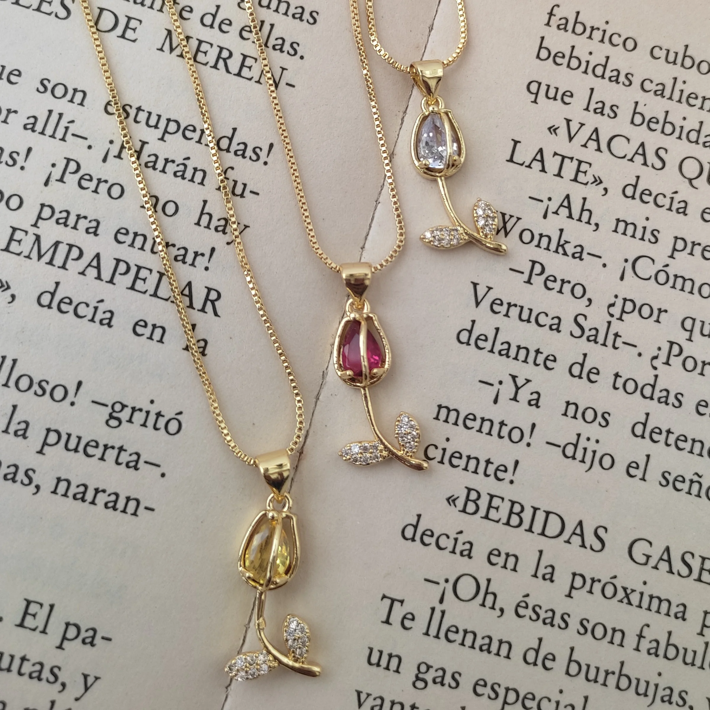 CADENA TULIPÁN BRILLANTE  3