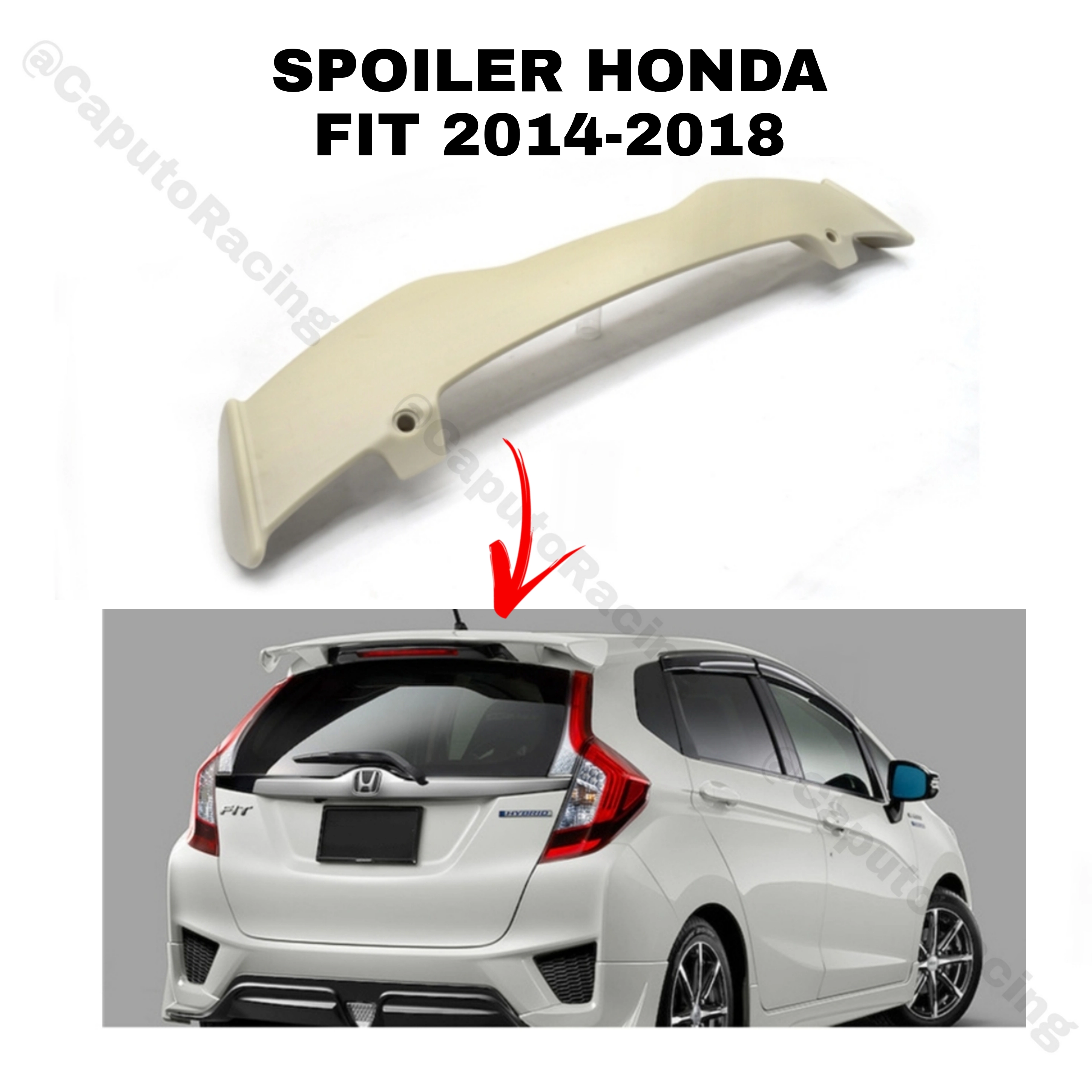 SPOILER DE BAUL HONDA FIT 2014-2018