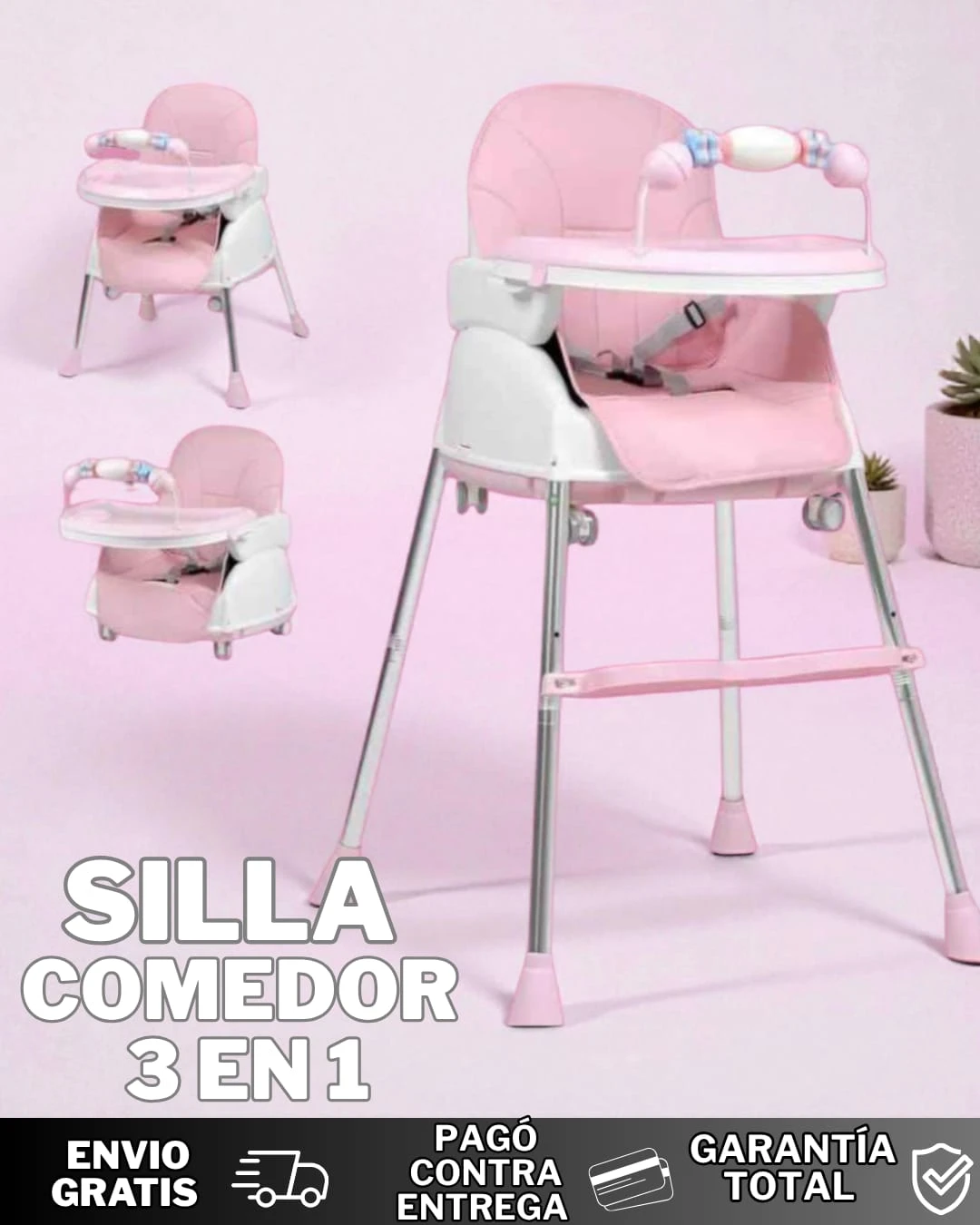 SILLA COMEDOR 3 EN 1 