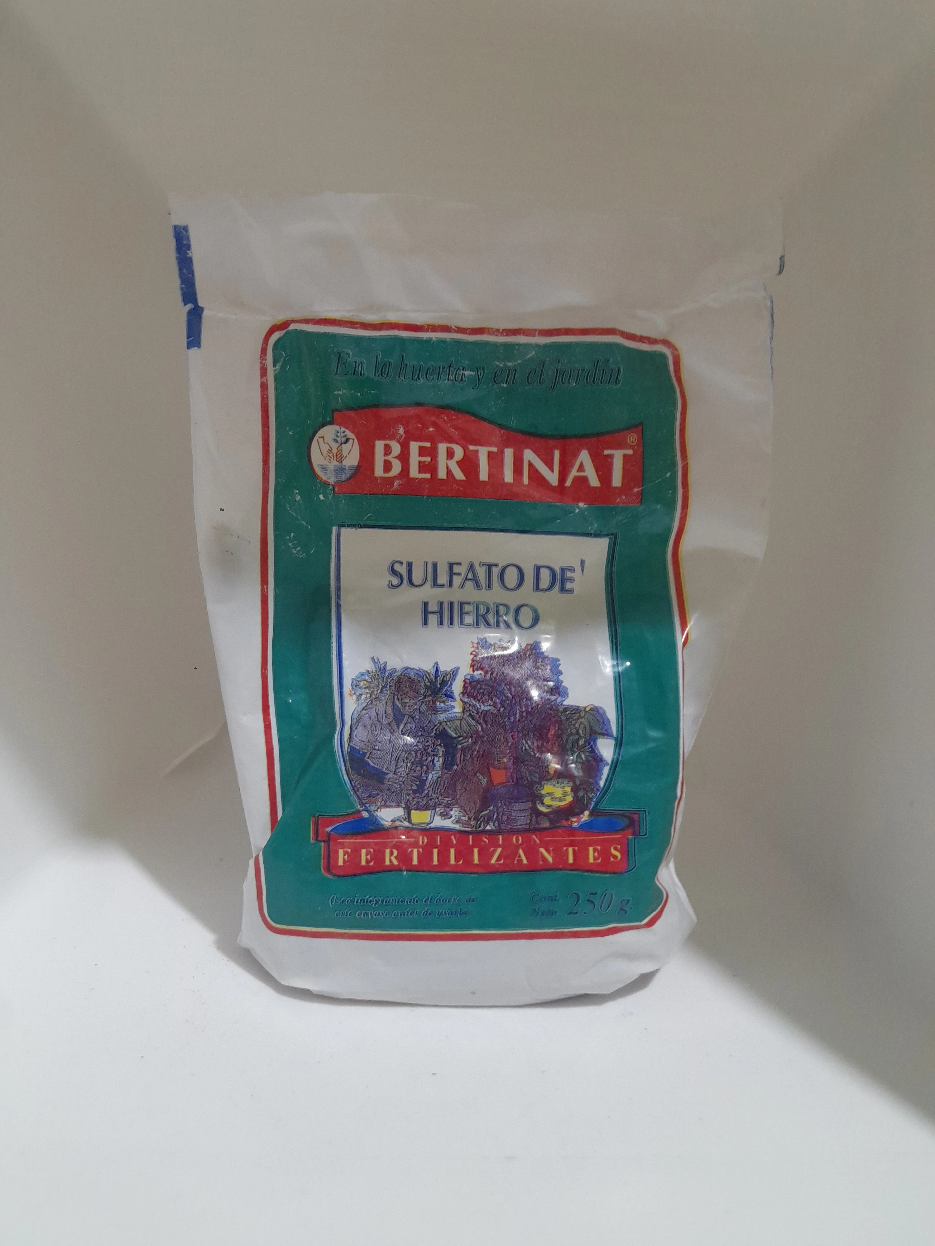 Sulfato de hierro 250gr