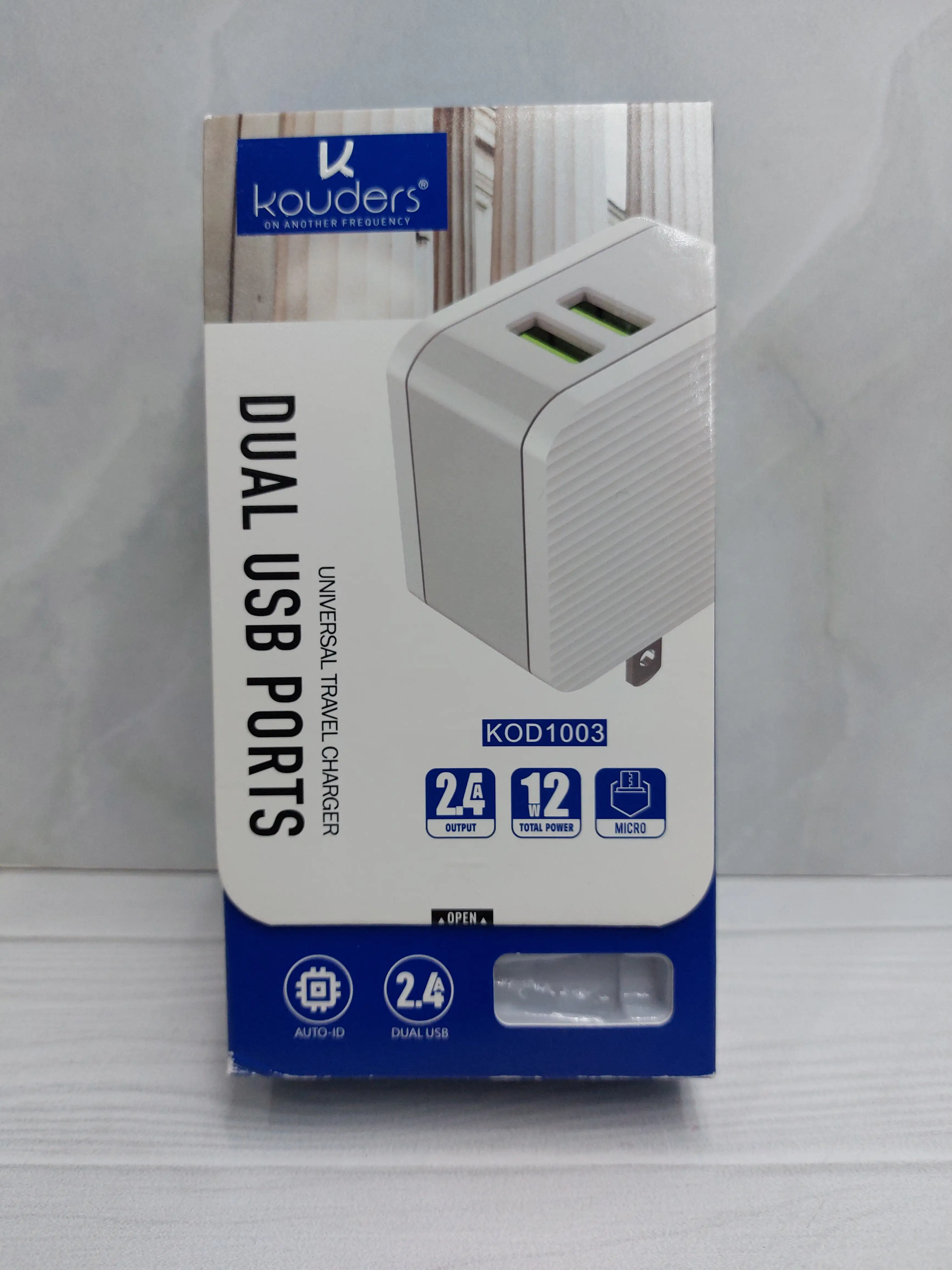 Cargador micro 2 puertos 