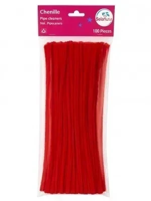 un limpia pipas rojo terciopelo 
