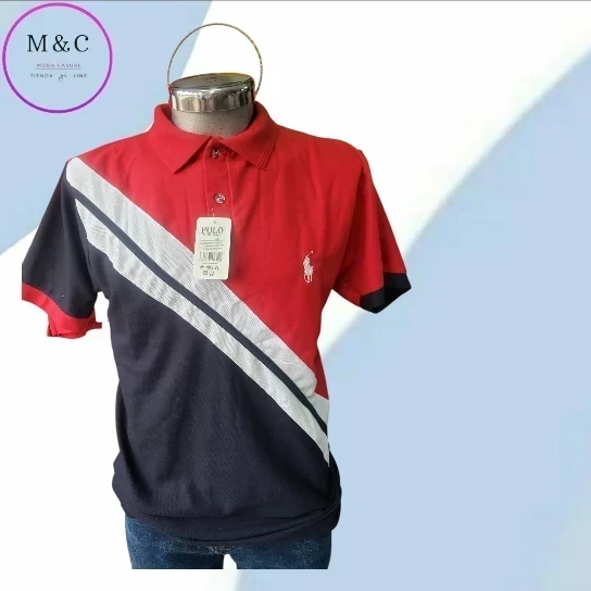 Playera G franja de color 3