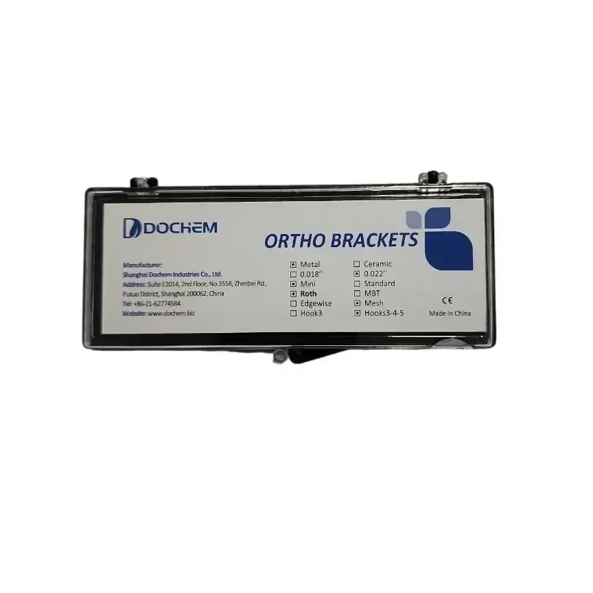 BRACKETS METÁLICOS ROTH 0.022" C/HOOK DOCHEM