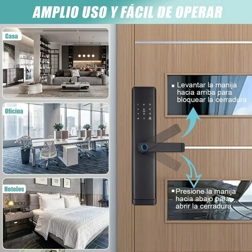 Cerradura Inteligente Electrónica, Chapas Smart Lock TUYA 7