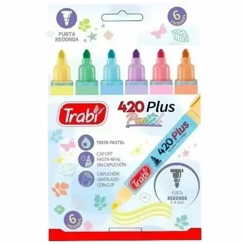 Marcador Trabi Pastel  2