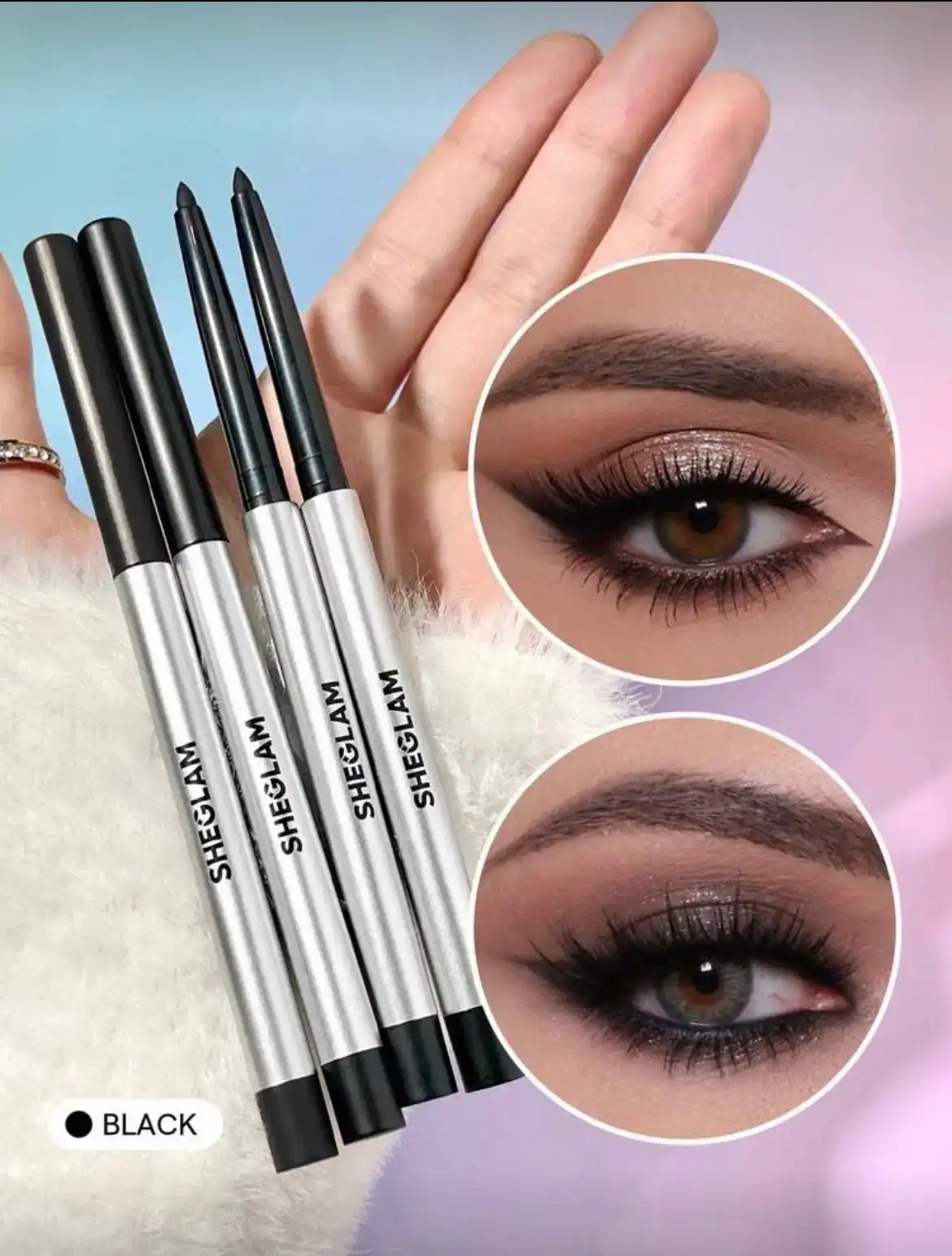Delineador negro cremoso lagrimal