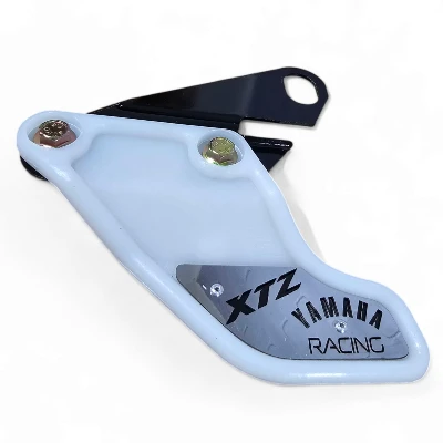 PL Xtz 125 / PL xtz 150 protector de cadena bajo blanco contra marcado acero