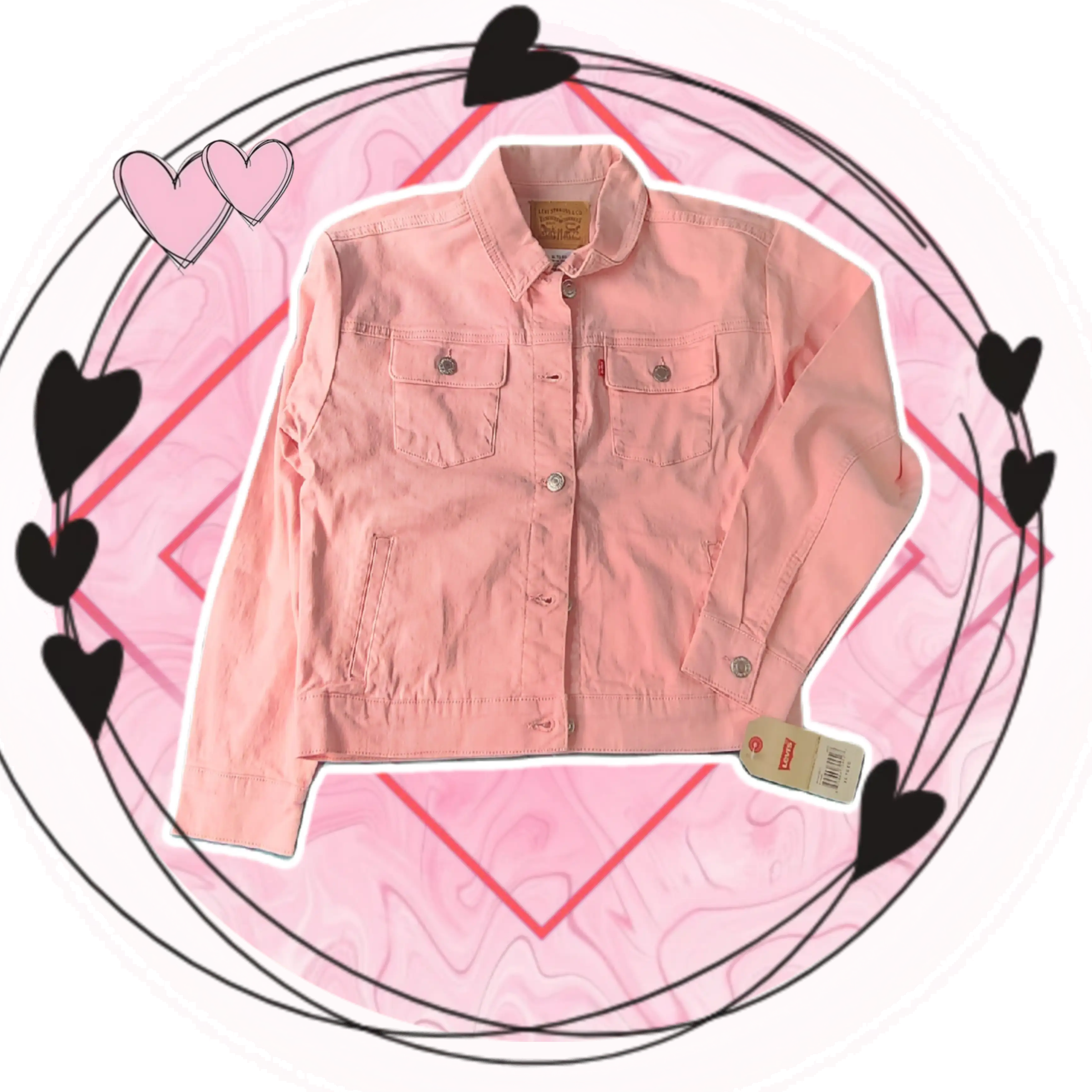 Chamarra mezclilla Rosa