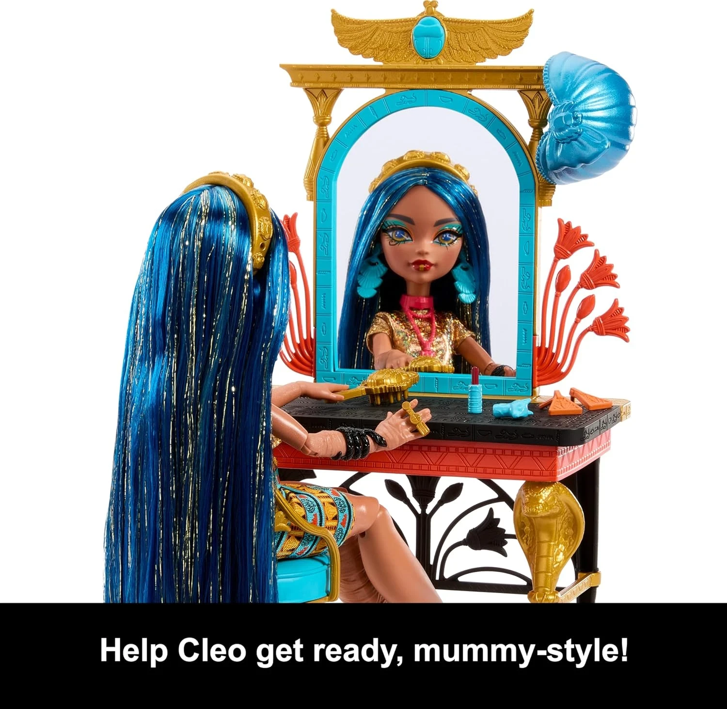 MONSTER HIGH DÍA DE MIEDO PROPIO CLEO DE NILE MUÑECA SET DE JUEGO 2