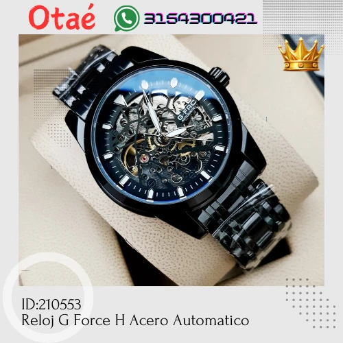 Reloj G Force H Acero Automatico  2