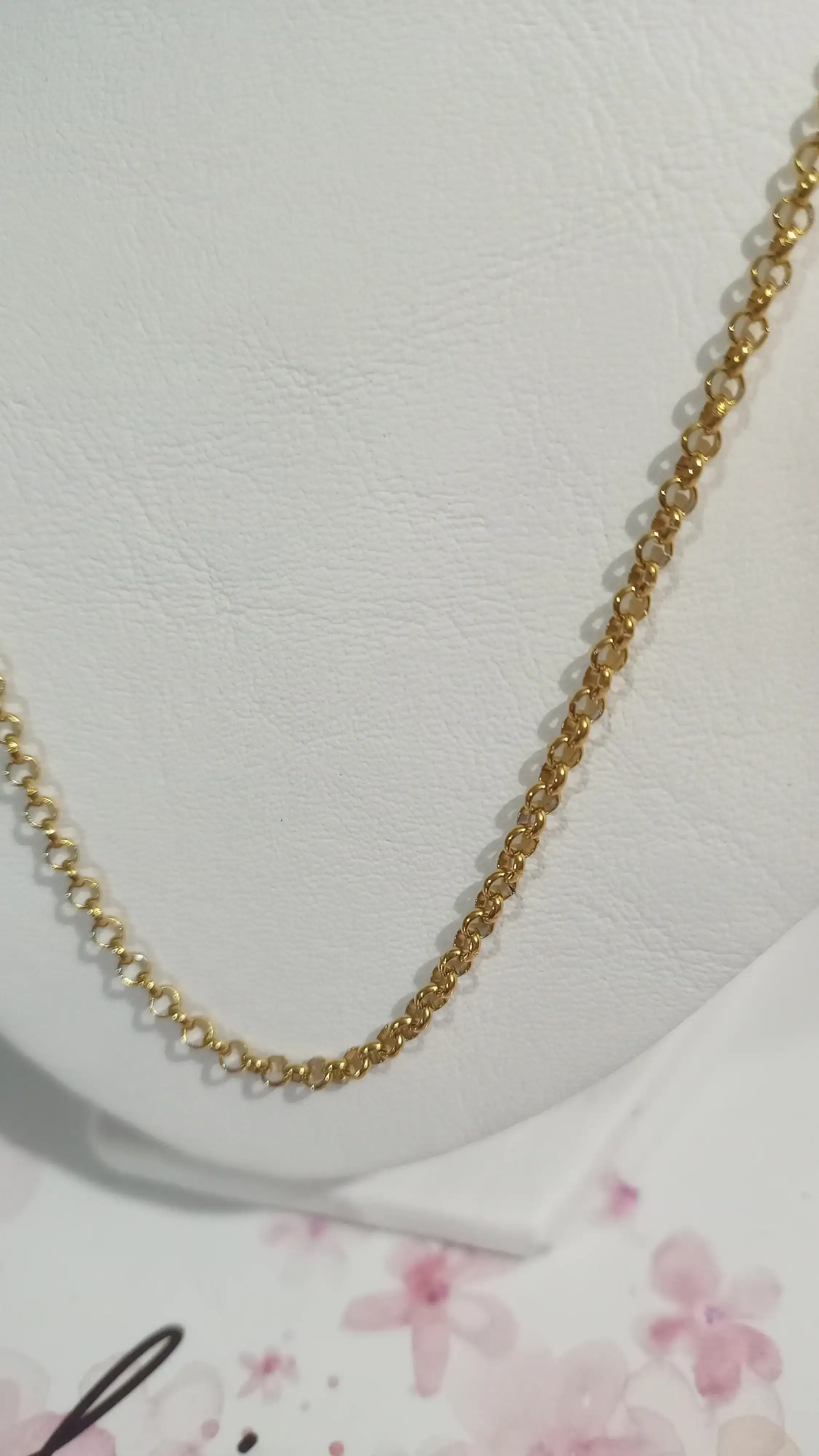 Cadena ROLO DE ACERO DORADO ♥️♥️♥️ 2