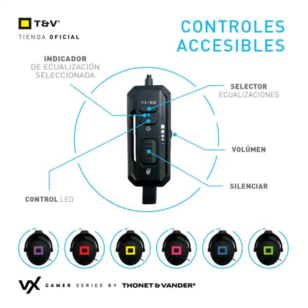 Thonet & Vander VX700 RGB USB 7.1 3