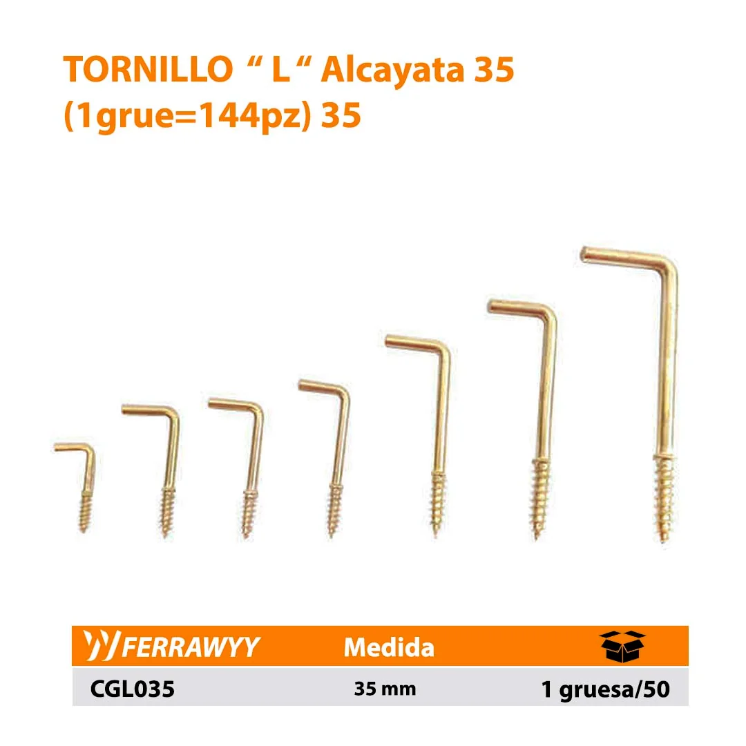 TORNILLO "L" ( Alcayata ) FWY (1grue=144pz) 35