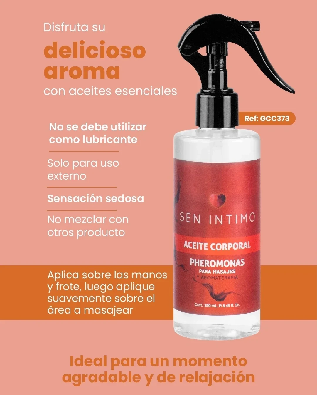 Aceite para Masajes Con Feromonas
