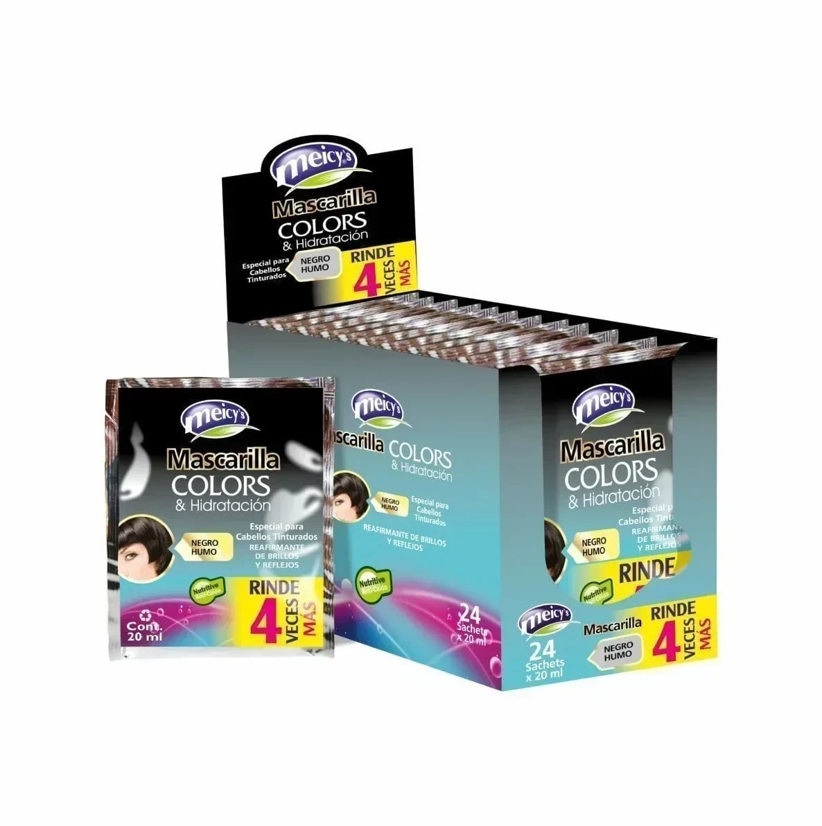 meicys mascarilla color sobre x30 negro humo