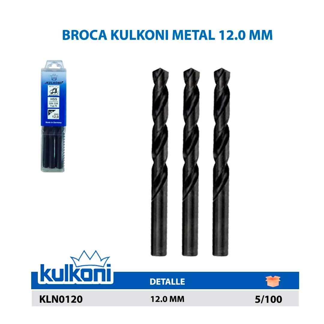 BROCA KULKONI METAL 12.0 MM