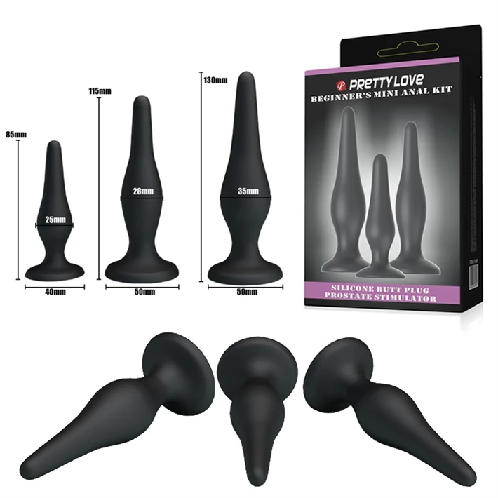 Kit de plugs anales de distinta medida