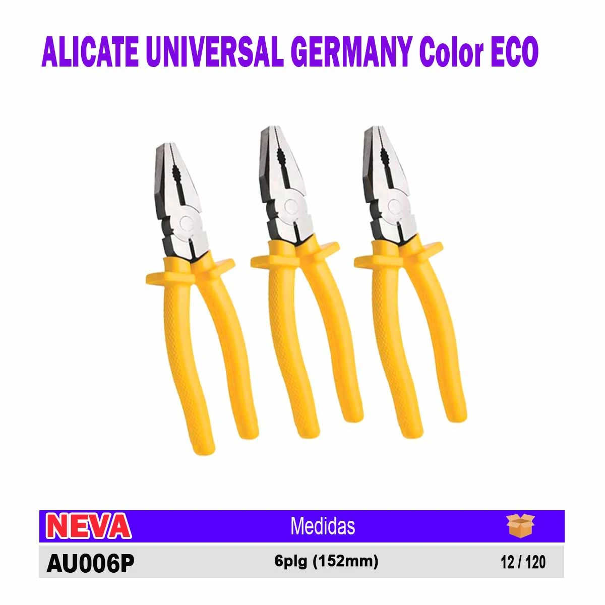 ALICATE UNIVERSAL GERMANY color ECO 6" (152mm)