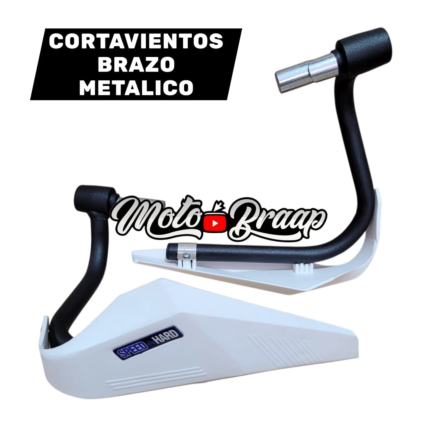 Cortavientos Speed brazo metalico blanco