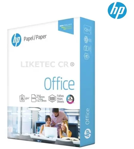 PAQUETE DE 500 HOJAS BLANCAS HP CARTA