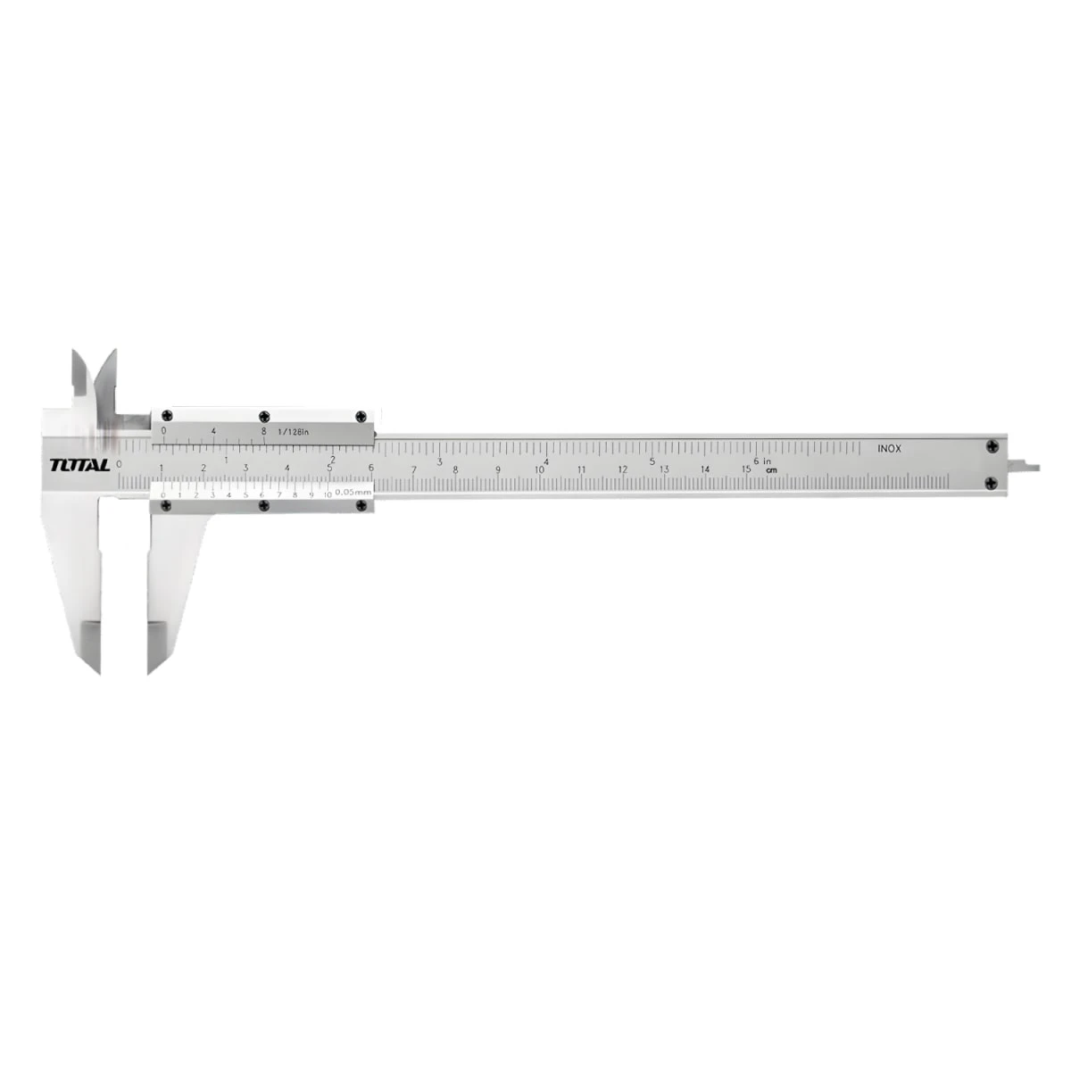 Calibrador manual (vernier) 150mm 6'' con estuche total 4
