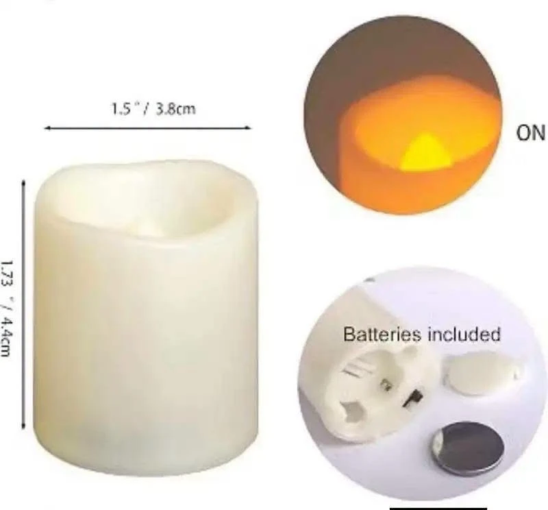 PAQUETE DE 24 velas led  2
