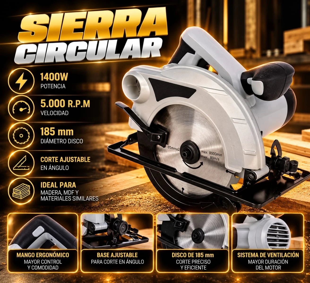 SIERRA CIRCULAR 1400 W