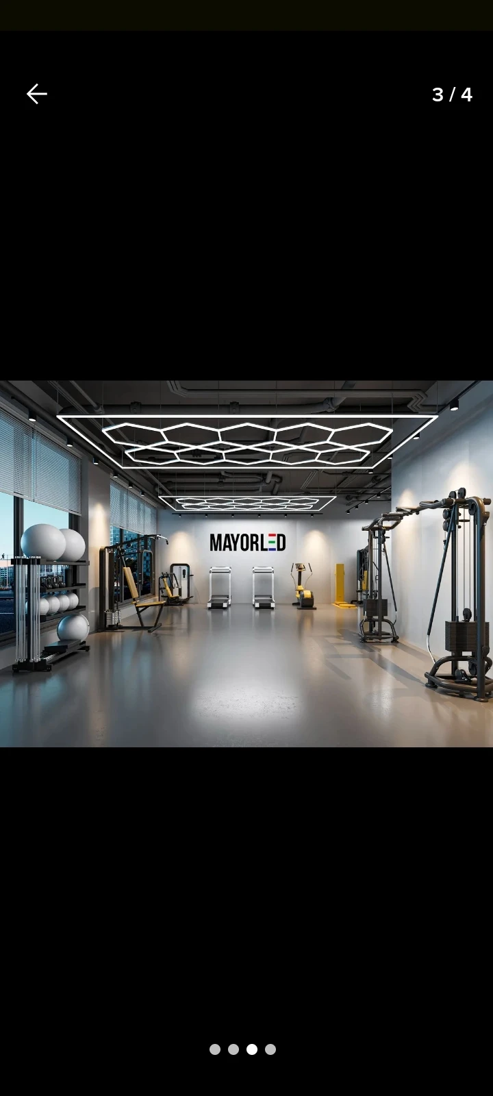 Luces led paneles hexagonales por 10