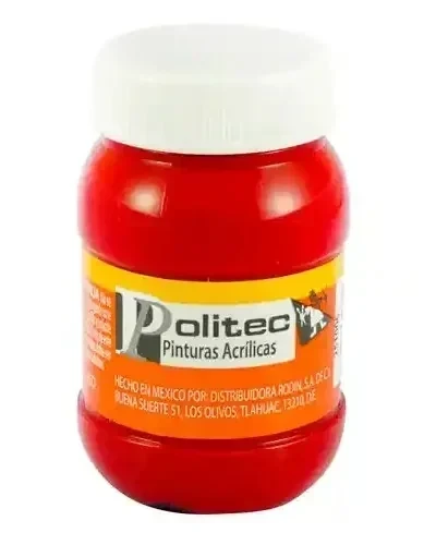 Politec pintura rojo frasco 100 ml