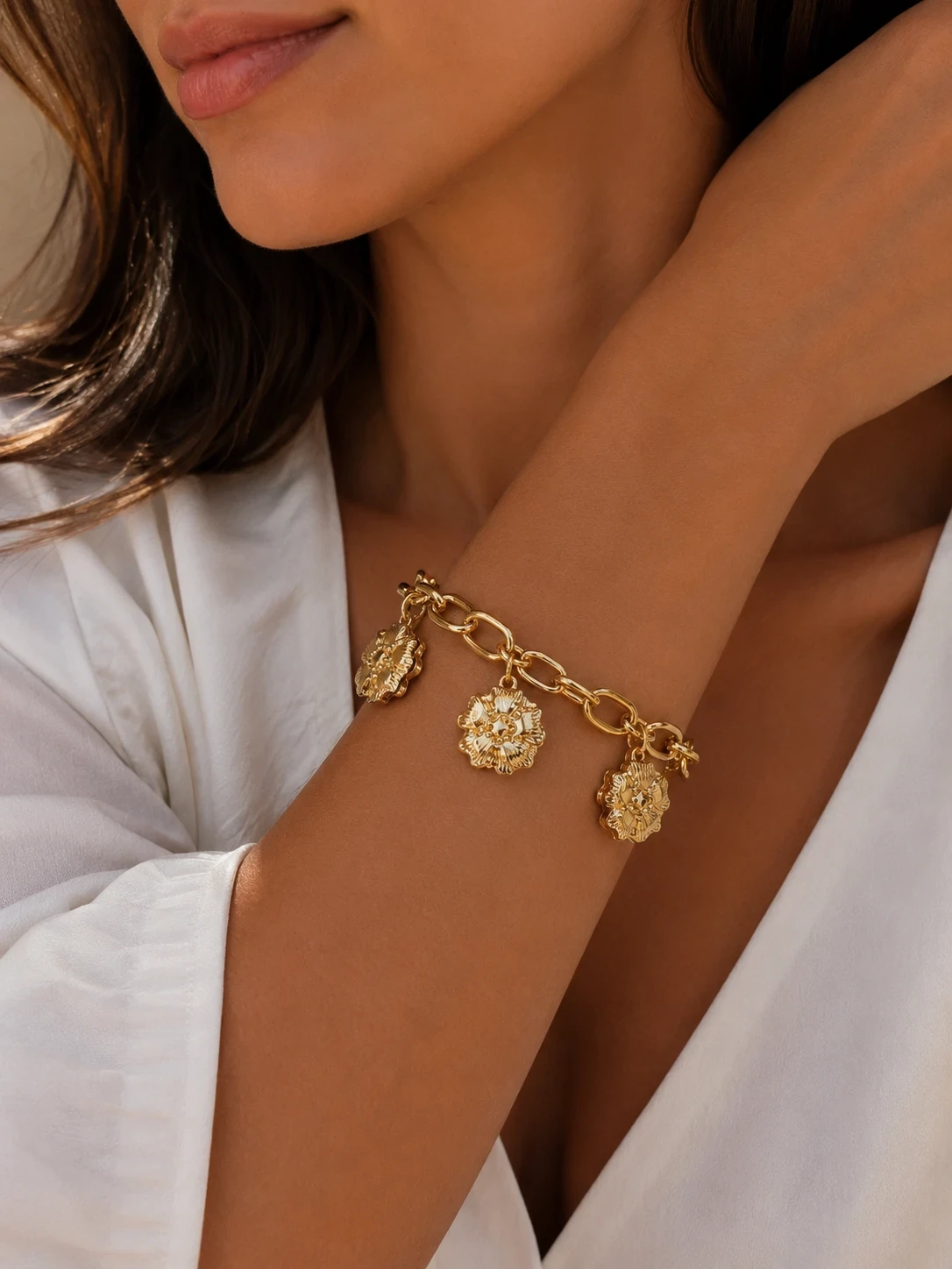 Pulsera oro laminado 