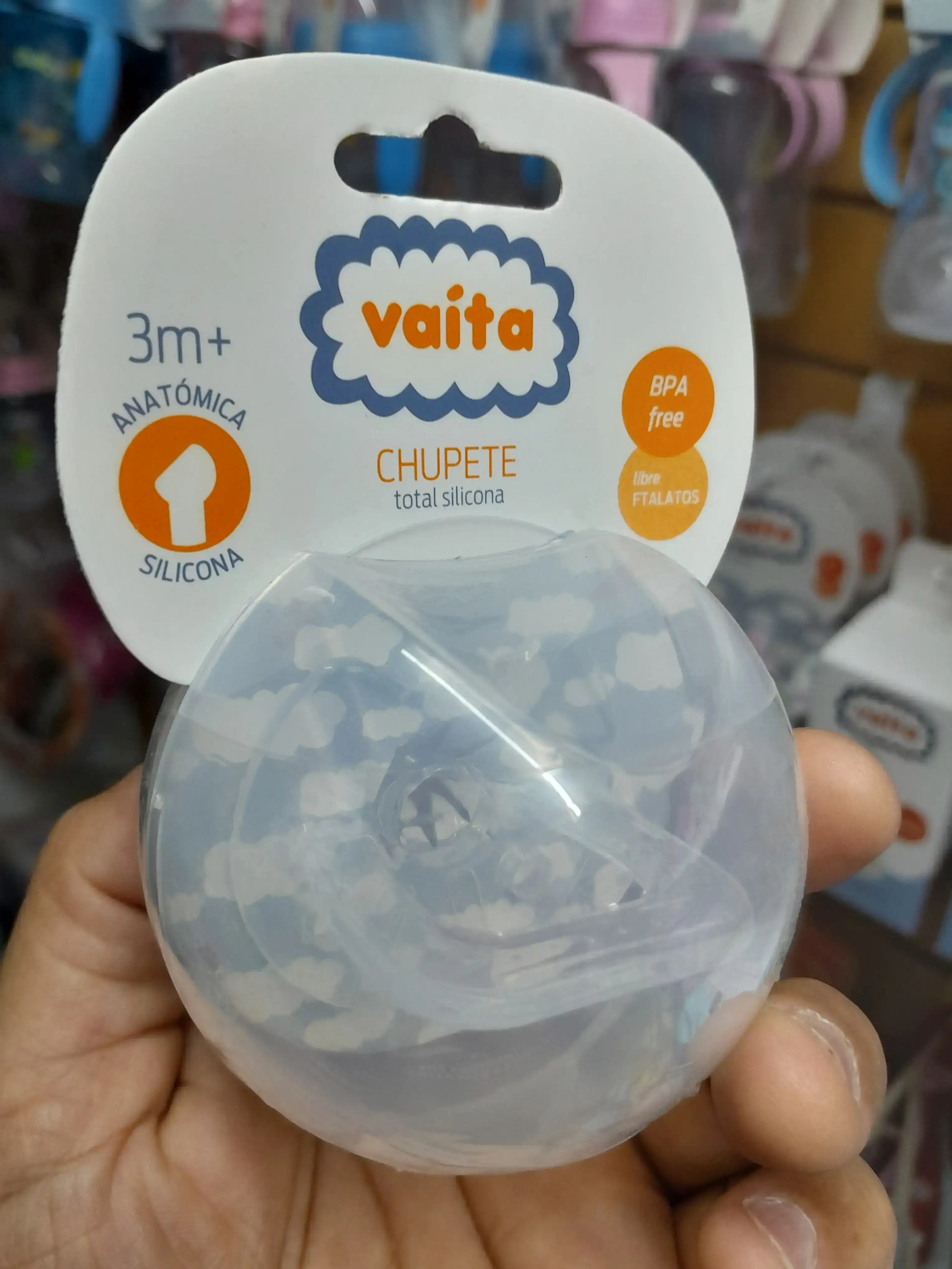 Vaita - 4031/4033 - chupete de Total Silicona  +3m y +6m  2