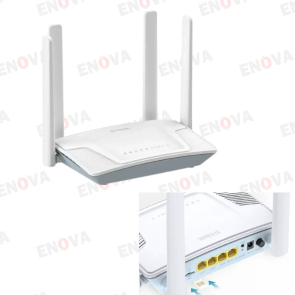 Router Wi-Fi 4G LTE N300, Cat4, 150 Mbps, Wi-Fi 300 Mbps, Du