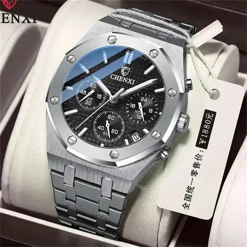 CHENXI Reloj analogo de Cuarzo Para caballero. 2