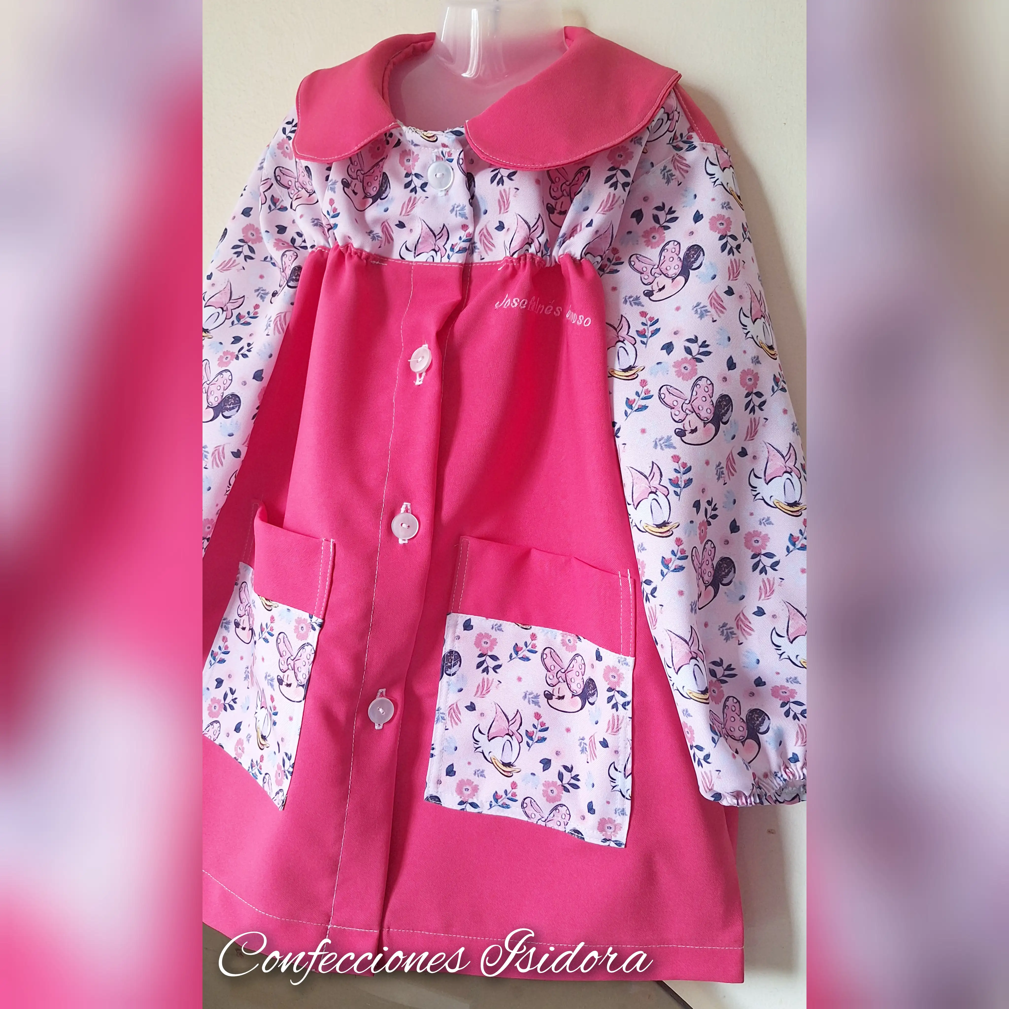 Delantales minnie, fuscia vivo 2