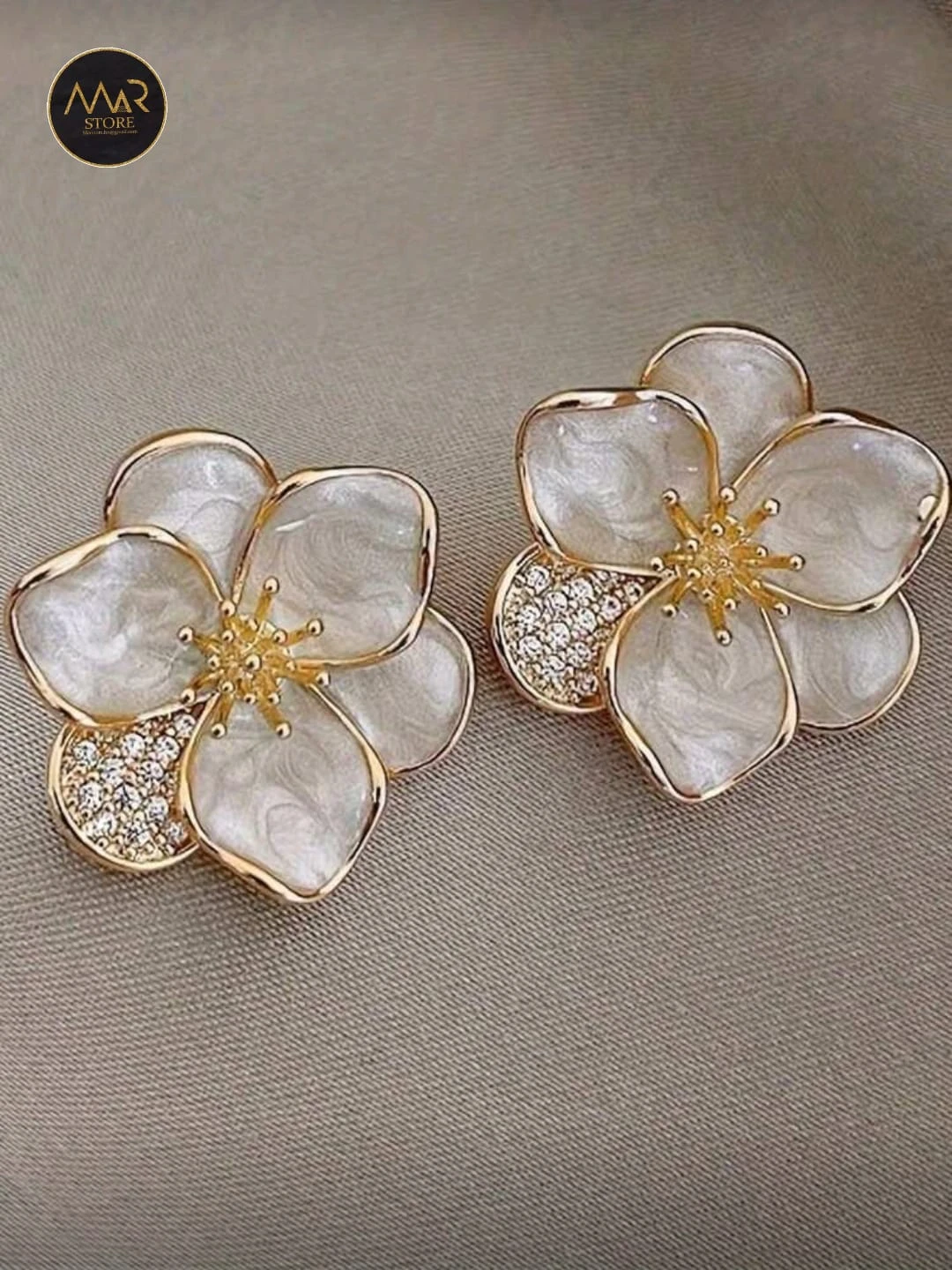 Pendientes en enchapado de oro de 14K