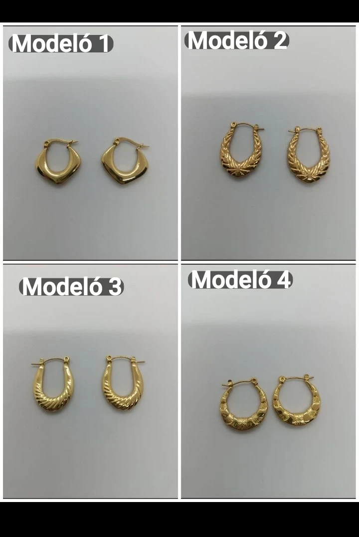 Zarcillos con diseños casuales  2