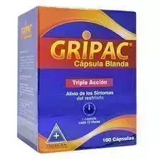 GRIPAC 500/5/2 MG  CJA X 100 CAP BLANDAS ACETA+FENI+CLRFEN TRIDEX