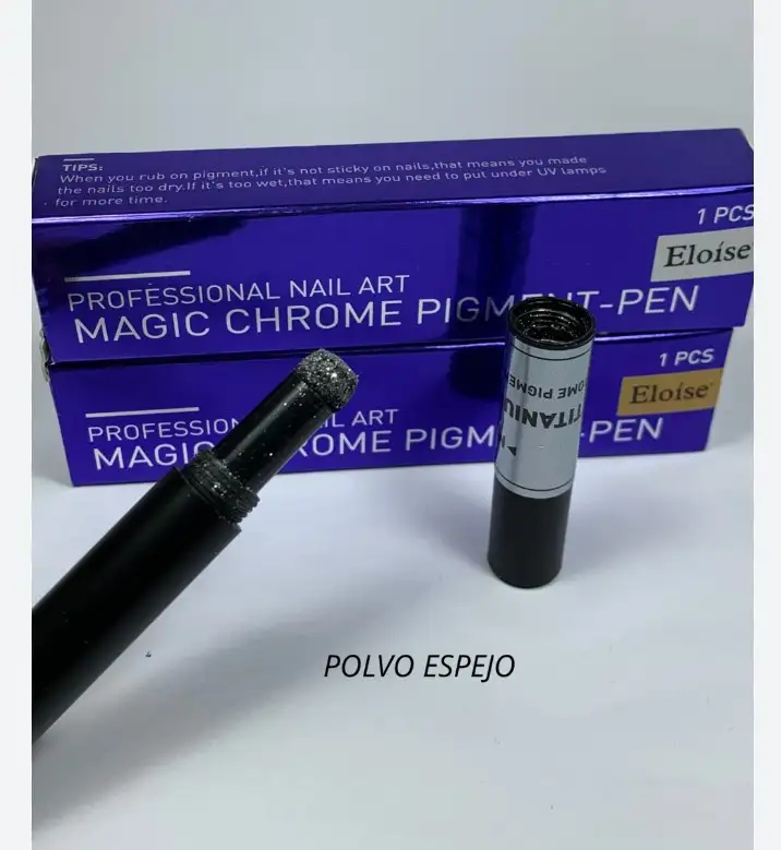 Polvo espejo pluma